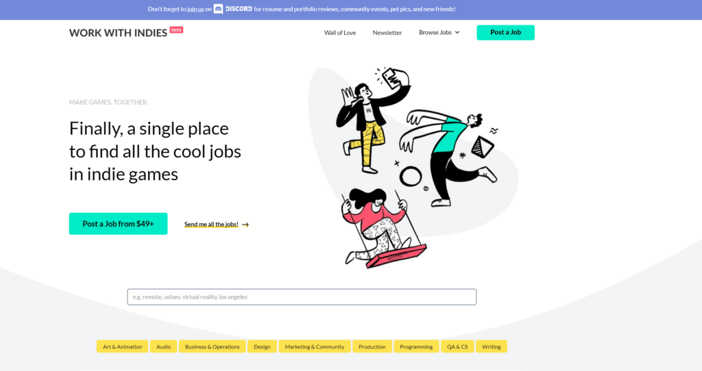 Consejos prácticos para encontrar un trabajo en la industria del videojuego - Work with Indies