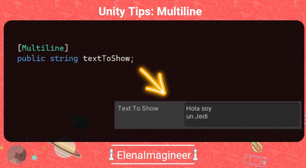 Unity tips interesantes - multi lineas