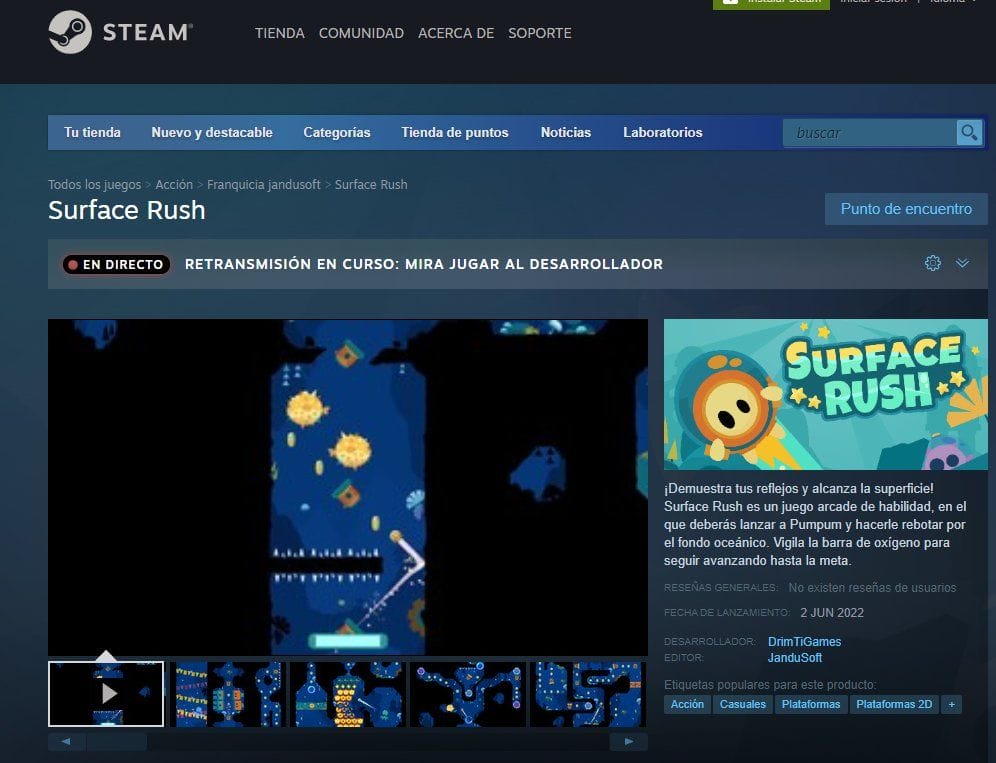 Postmortem de Surface Rush