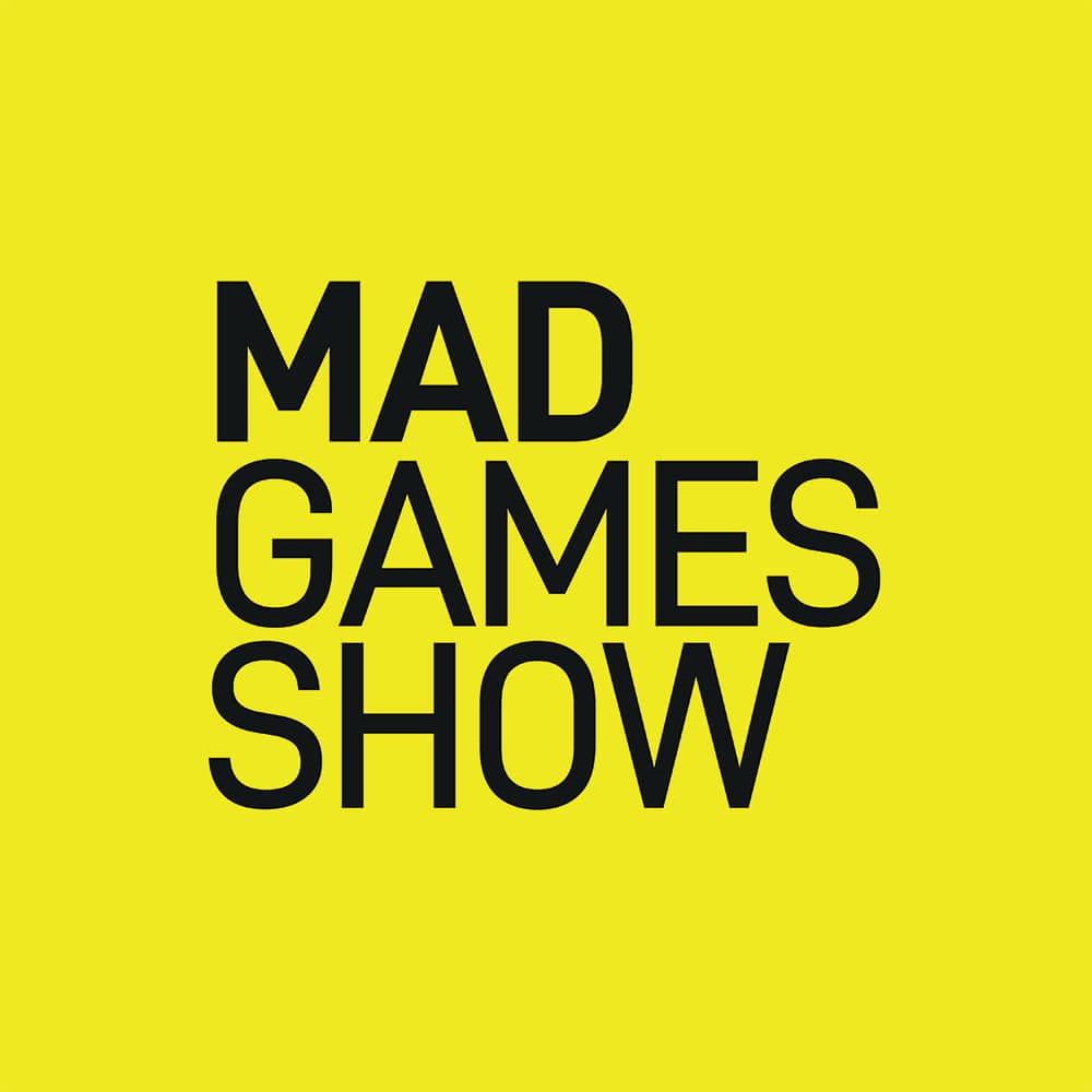 Primer Semestre de 2025 en la Industria del Videojuego Español  -Logo for the 'Mad Games Show' event 