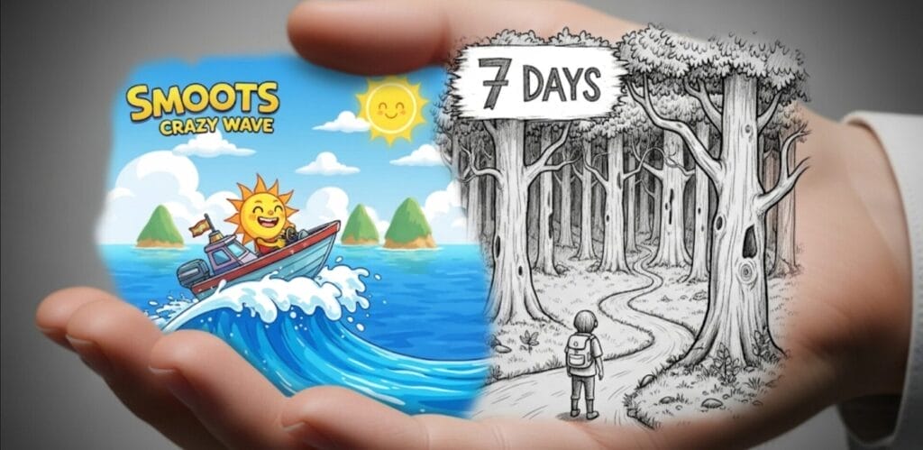 Análisis Industria videojuego España 25 Agosto – 31 Agosto 2025: Diorama mostrando dos videojuegos indie españoles muy diferentes, uno de carreras arcade y otro de aventura psicológica, para ilustrar la diversidad del sector.