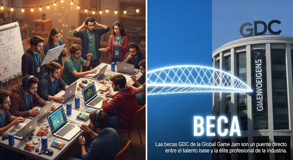 Análisis de la industria del videojuego en España del 3 al 10 de noviembre de 2025 - Comparativa de una game jam local y la GDC en San Francisco, unidas por una beca.